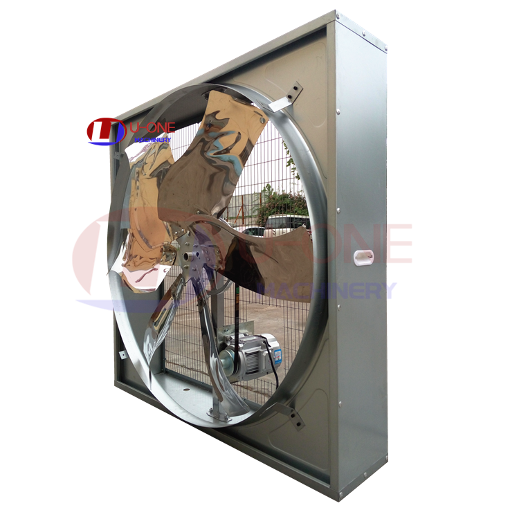 50 Inch Big air Flow Shutter Cone Ventilation Exhaust Fan for Poultry Farm / Greenhouse / Workshop