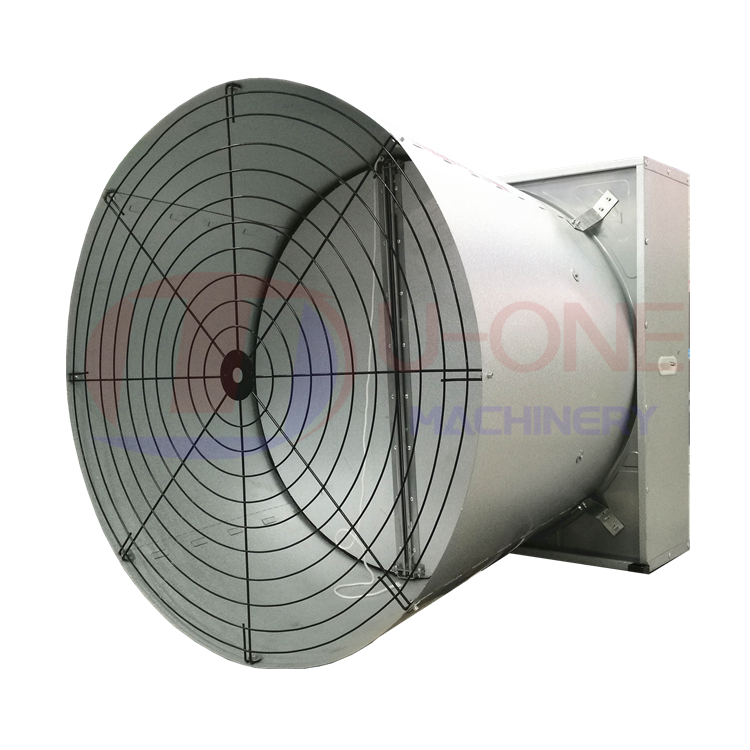 50 Inch Big air Flow Shutter Cone Ventilation Exhaust Fan for Poultry Farm / Greenhouse / Workshop