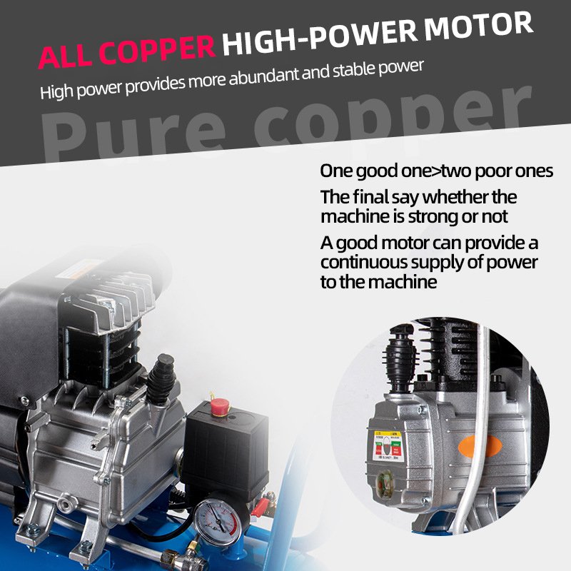 China Supplier 200L/min 2HP Portable air Compressor 220v Electric Direct Driven Small air Compressor
