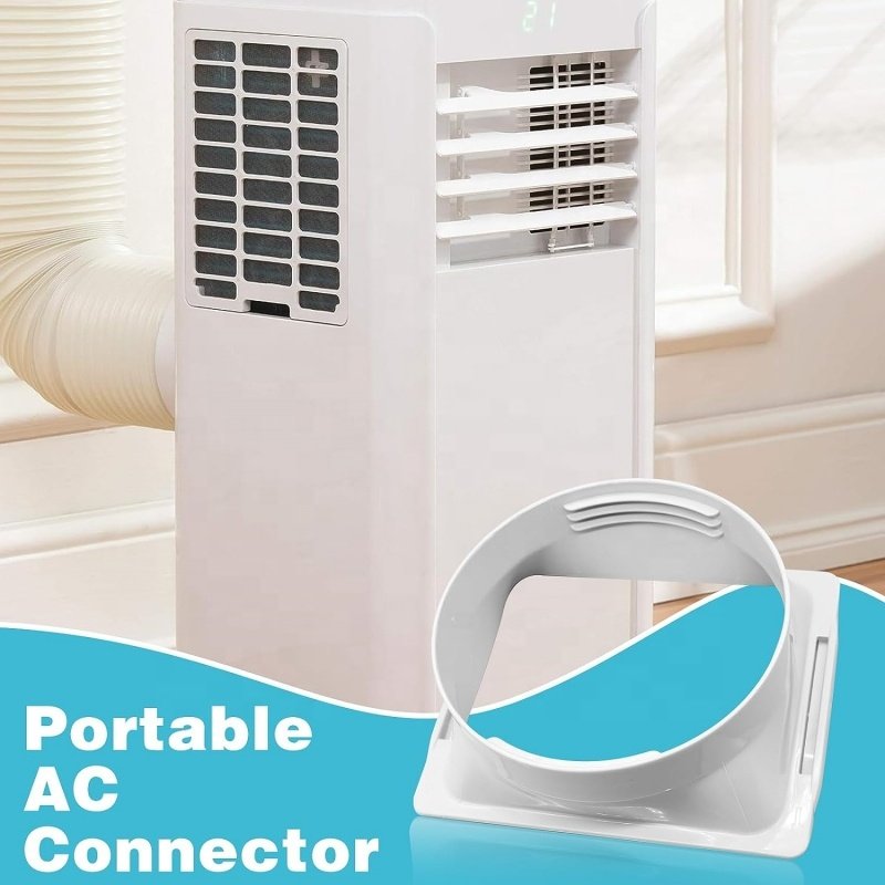 5.9inch Mobile air Conditioning Connecter AC Unit Window Vent Duct Tub Adapter Portable Air Conditioner Exhaust Hose Coupler