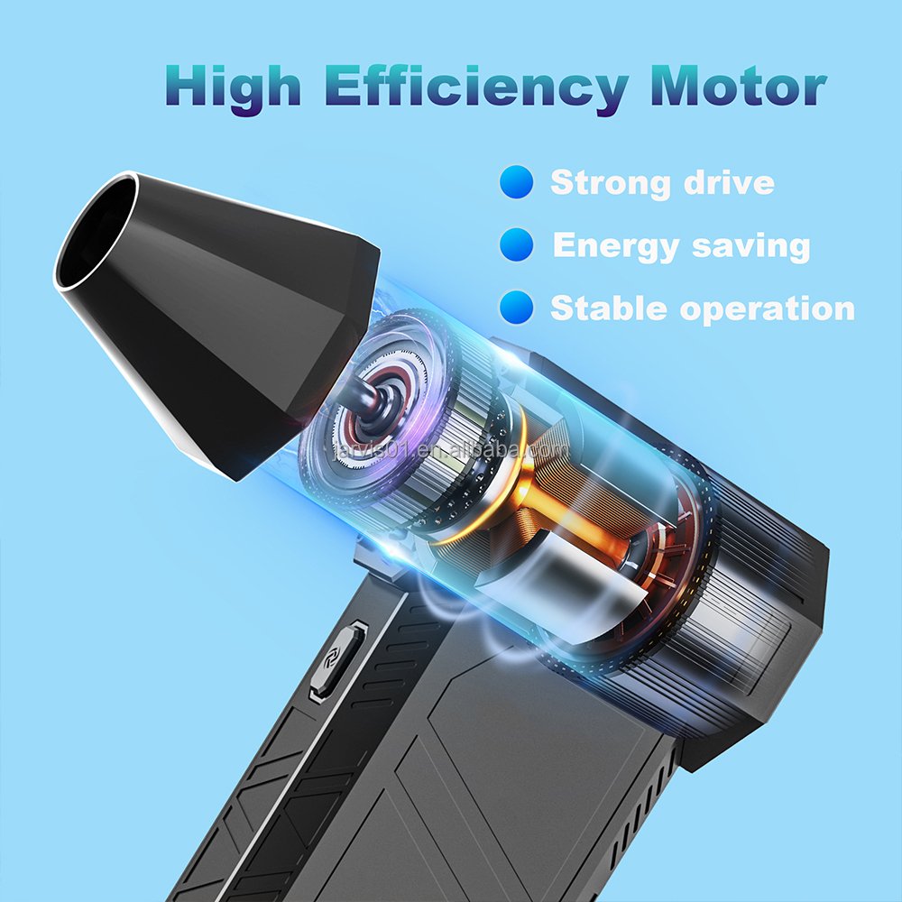 Mini 130000rpm Electric Small Blower Portable Handheld Compressed Air Duster DIY Grade Mini Jet Turbo Fan Battery Powered Jet"