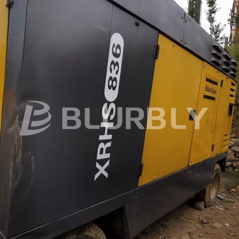 High-Performance Used Atlas Copco XRHS836 Mobile air Compressor Portable Screw air Compressor Compressors