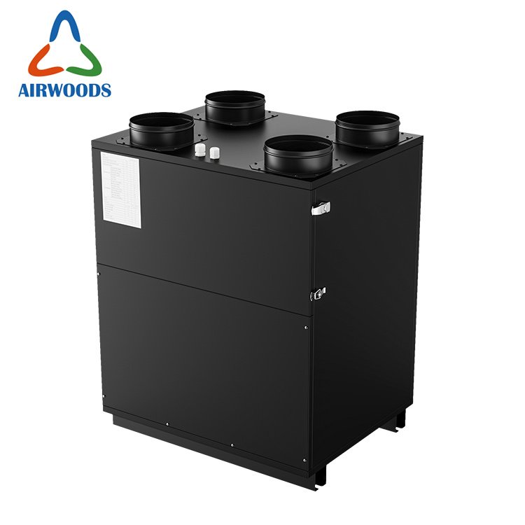 Ventilation Basement All Fresh Air Exhaust Air Condensation Heat Recovery Recuperator Air With Heat Pump