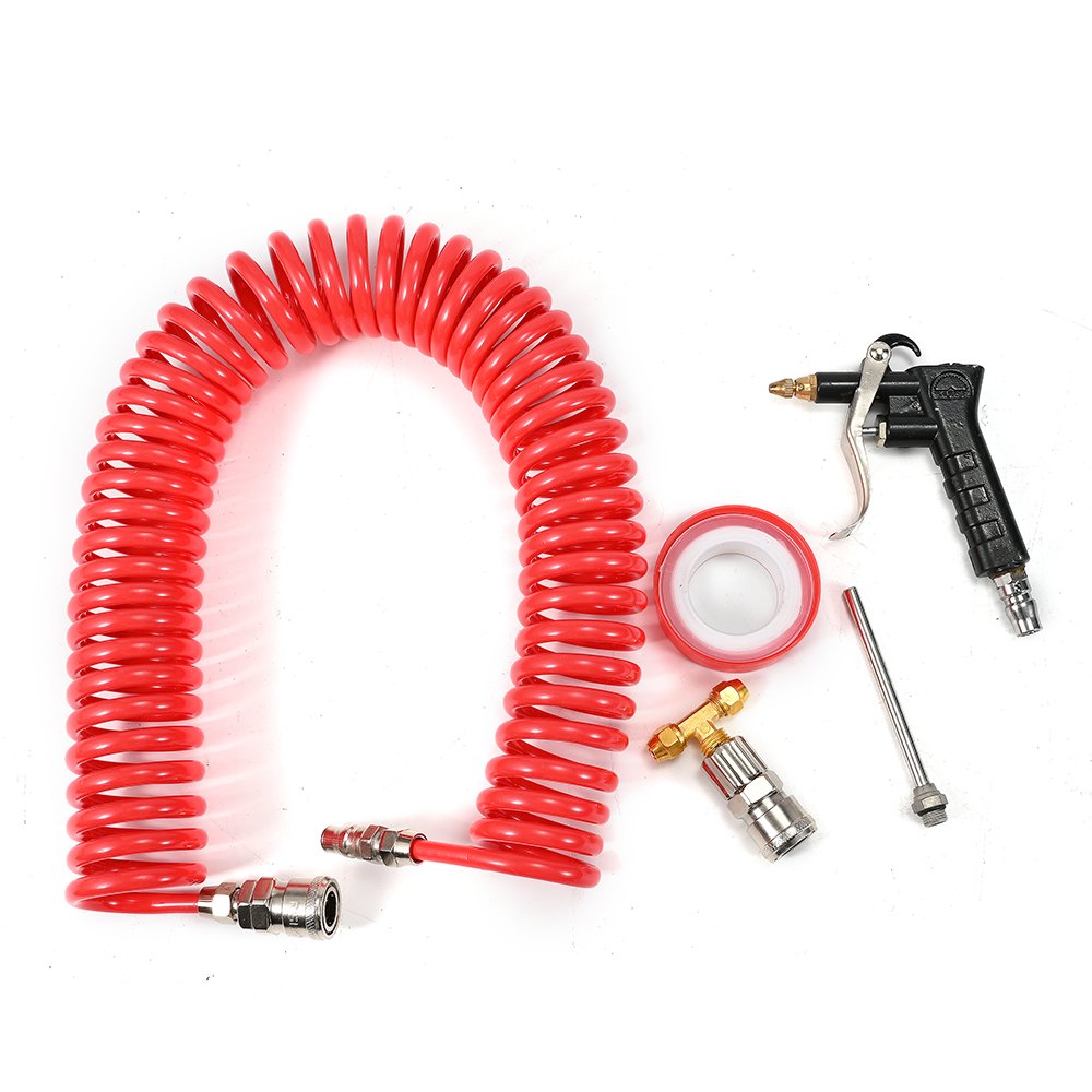 Pneumatic Air Blow Tools Duster Gun Spring PU Tube Adjustable Truck High Pressure Dust Blow Gun