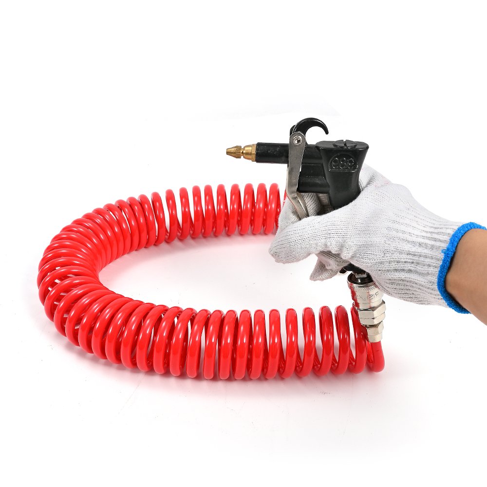 Pneumatic Air Blow Tools Duster Gun Spring PU Tube Adjustable Truck High Pressure Dust Blow Gun
