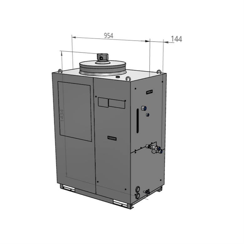 SMC Original HRS100/150 Series Thermo-chiller Standard Type Air-cooled 200 V,400 V Type HRS150-AN-20 Condensing Units Condensing Units