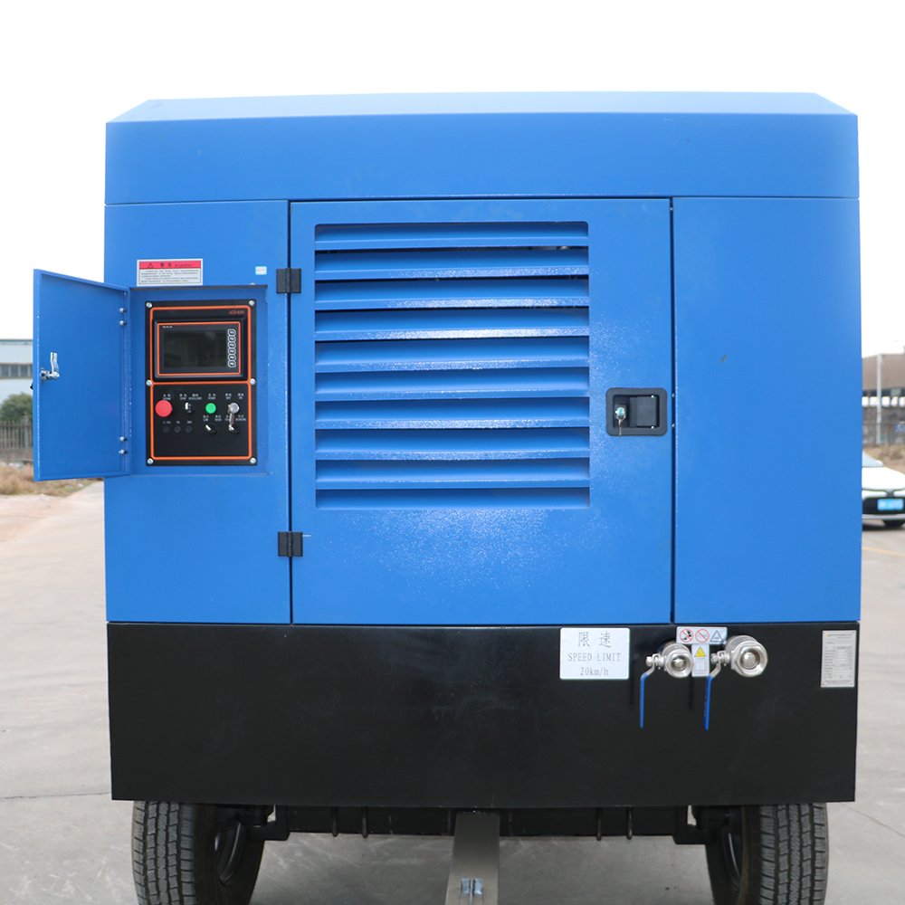 Factory Price High Pressure diesel Portable Rotary Screw air Compressor Machine with Drill Rig Use