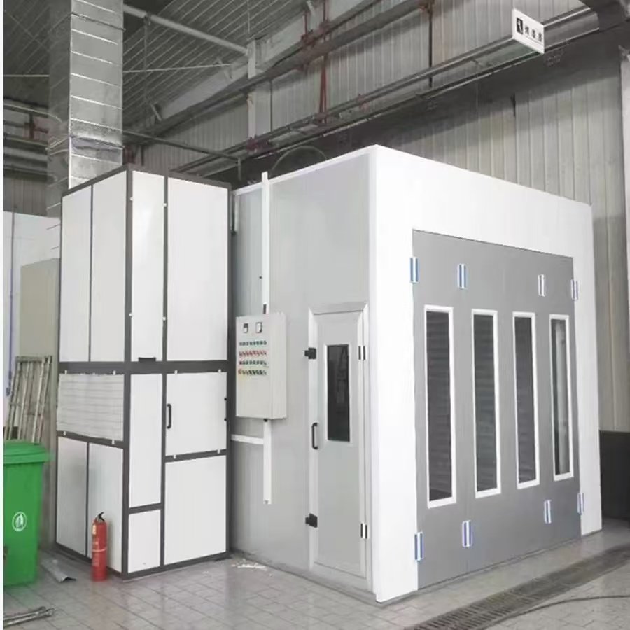Eco-way Factory Hot Selling Fire Resistant Spray Room Diesel Heating Car Painting Room Car Spray Booth