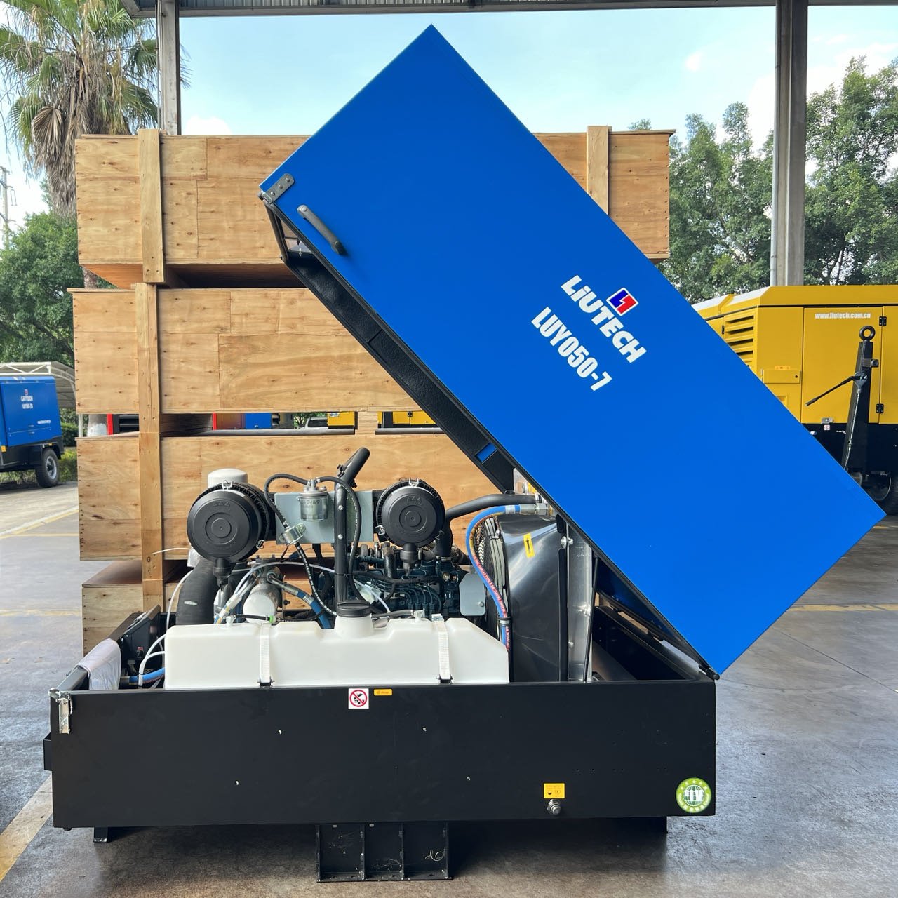 Liutech LUY050-7 185 Cfm air Compressor Pneumatic air Compressor Mobile for Water Well Drilling