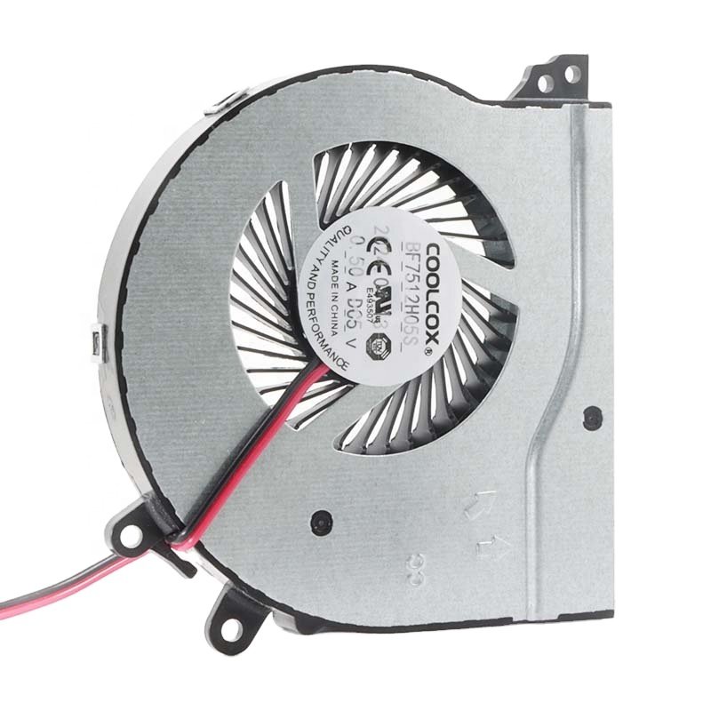 CoolCox 7512 DC Cooling Centrifugal Electric Blower Fan 75x75x12mm Brushless Fan 5v 12v Fan for Security Devices Projector