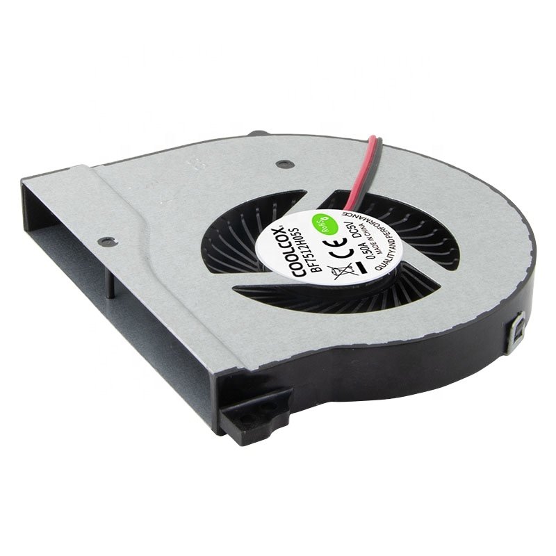 CoolCox 7512 DC Cooling Centrifugal Electric Blower Fan 75x75x12mm Brushless Fan 5v 12v Fan for Security Devices Projector