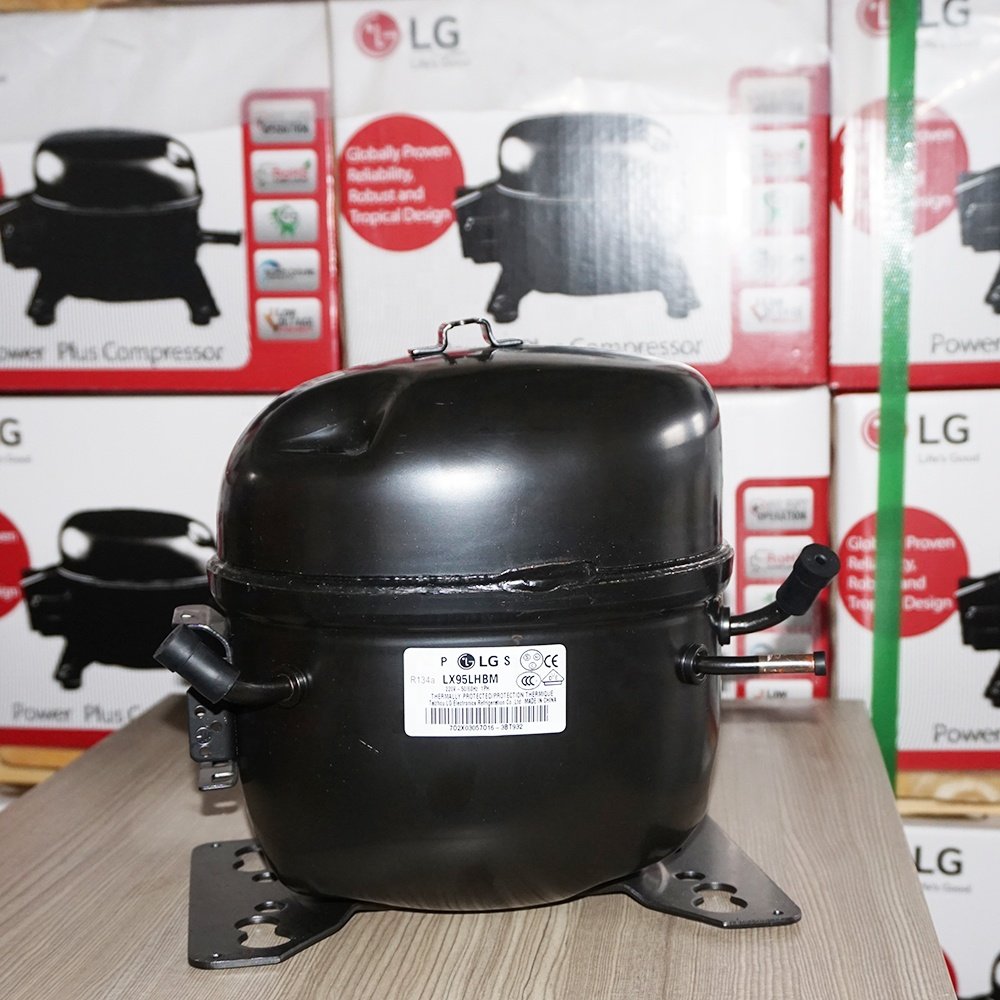 LG Brand R134A Alu Wire 1/3HP LX95LHBM Refrigerator Freezer Compressor With LG Color Carton Separate Loading