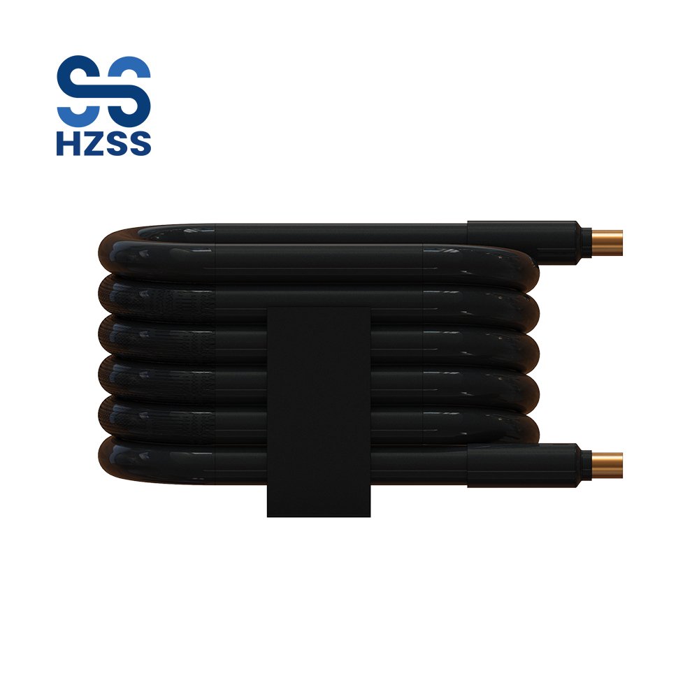 HZSS Strength Factory Marine Coaxial Heat Exchanger Cupronickel High Efficiency Spiral Condenser for Yacht Air Conditioning