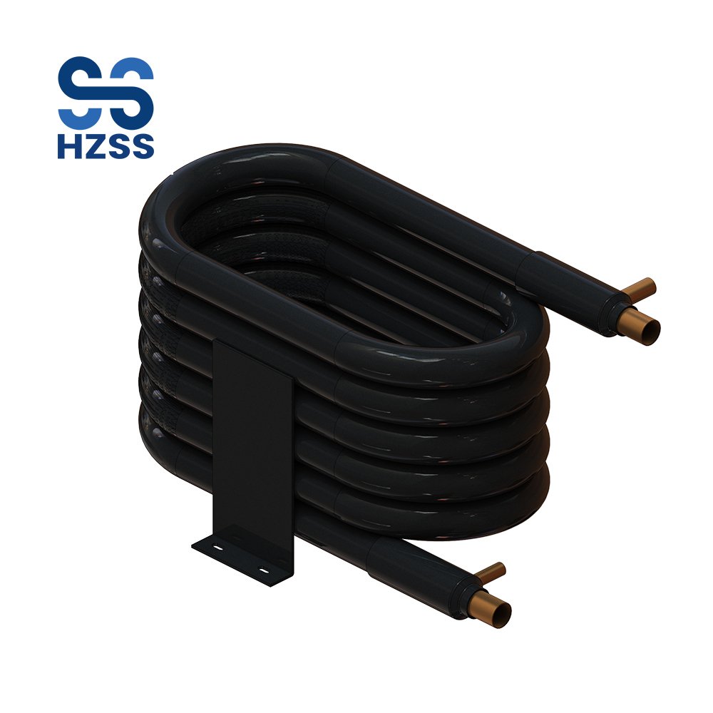 HZSS Strength Factory Marine Coaxial Heat Exchanger Cupronickel High Efficiency Spiral Condenser for Yacht Air Conditioning
