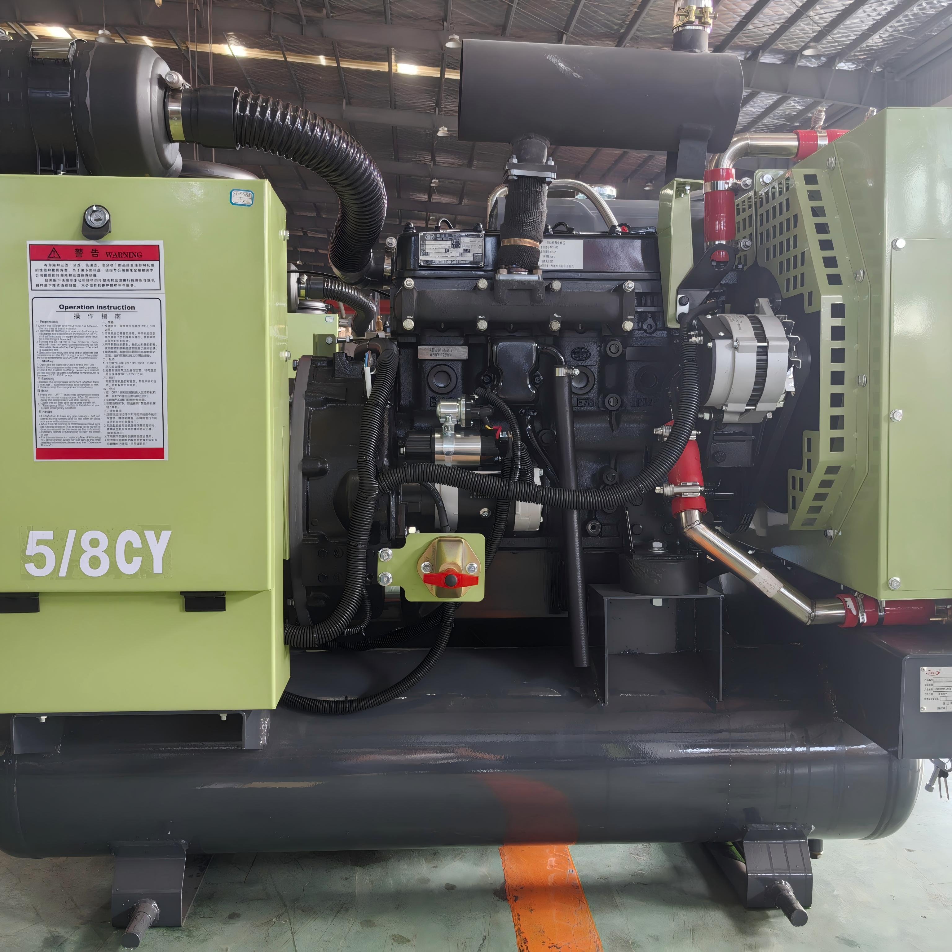 JZ High Quality & Affordable GD185-8M 8bar Portable Screw Air Compressor From China