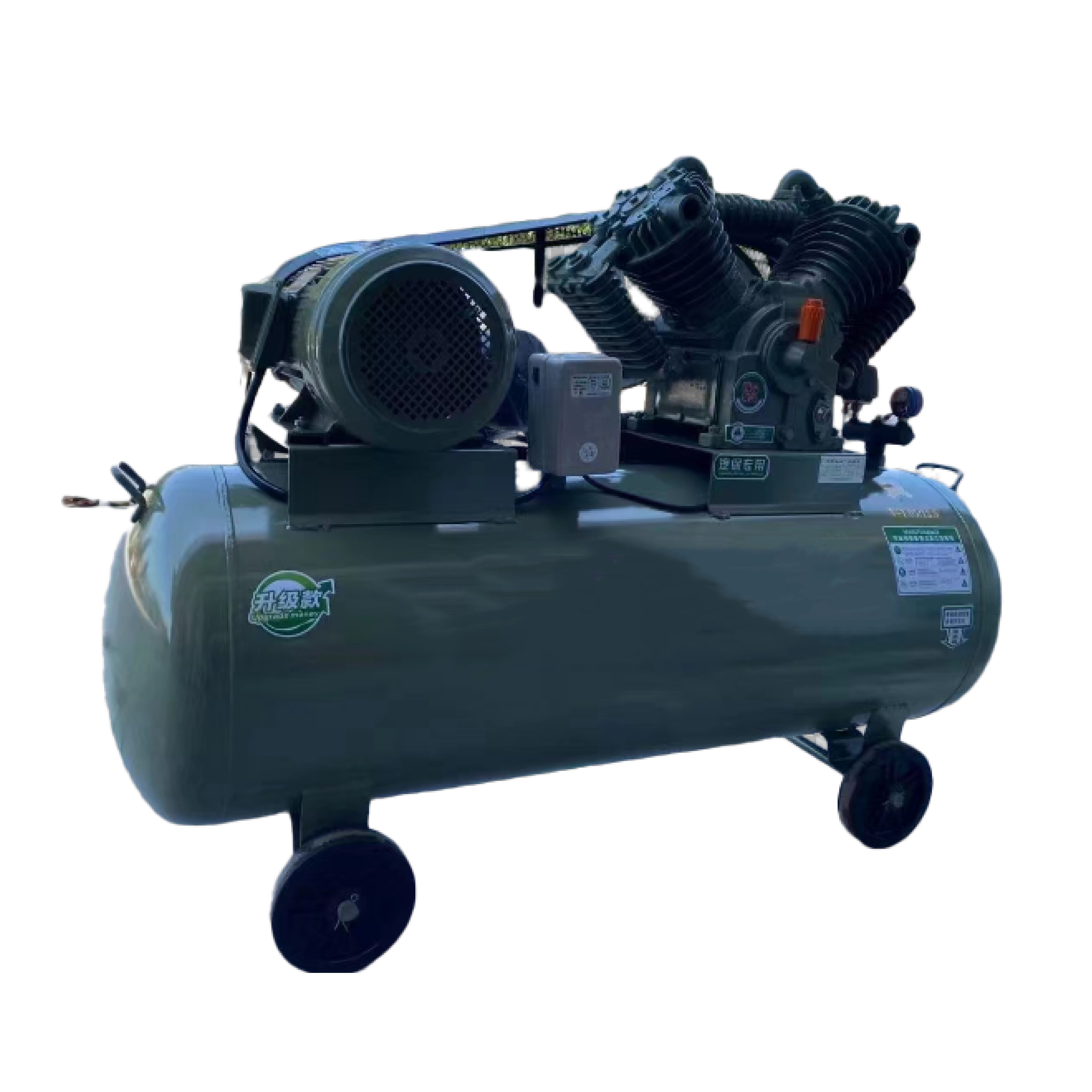4KW 5.5 HP 80L 100L 200L 500L Piston Belt Driven air Compressor for Industrial Use