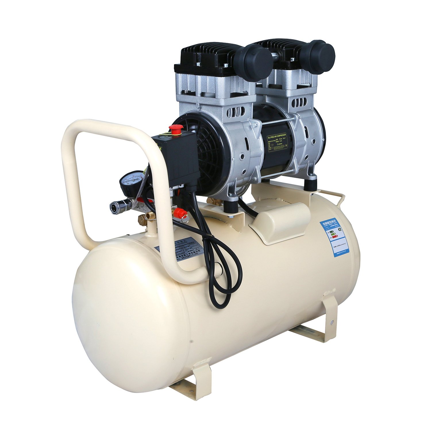 Oil Free Air Compressor 1.5KW 3KW 4.5KW High Air Flow Industry Compressor