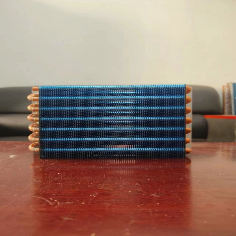 Copper Tube Copper Fin Condensing Coils Heat Exchange Evaporator Coil