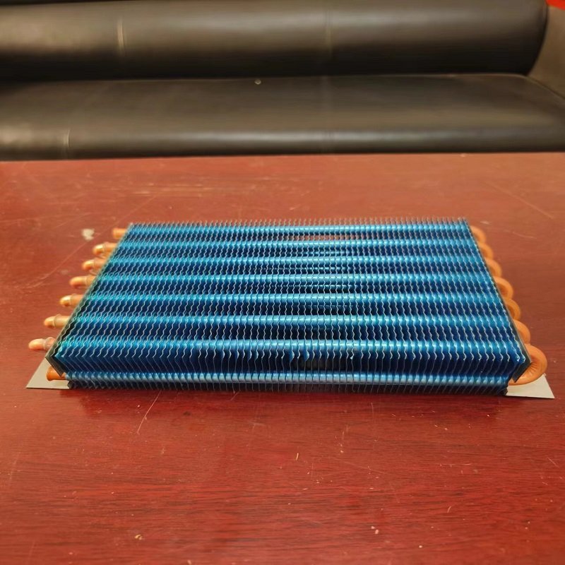 Copper Tube Copper Fin Condensing Coils Heat Exchange Evaporator Coil