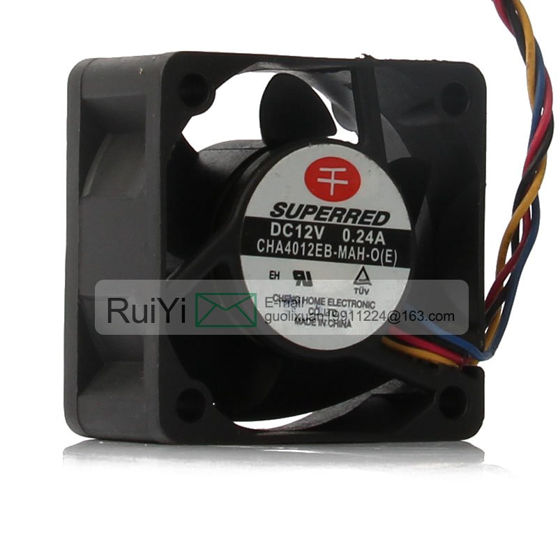 Qianhong 24V 48V DC12V 0.24A EC AC 40x40x20mm 4cm 4020 PWM 4-wire Temperature Controlled Axial Flow CHA4012EB-MAH-O Cooling Fan