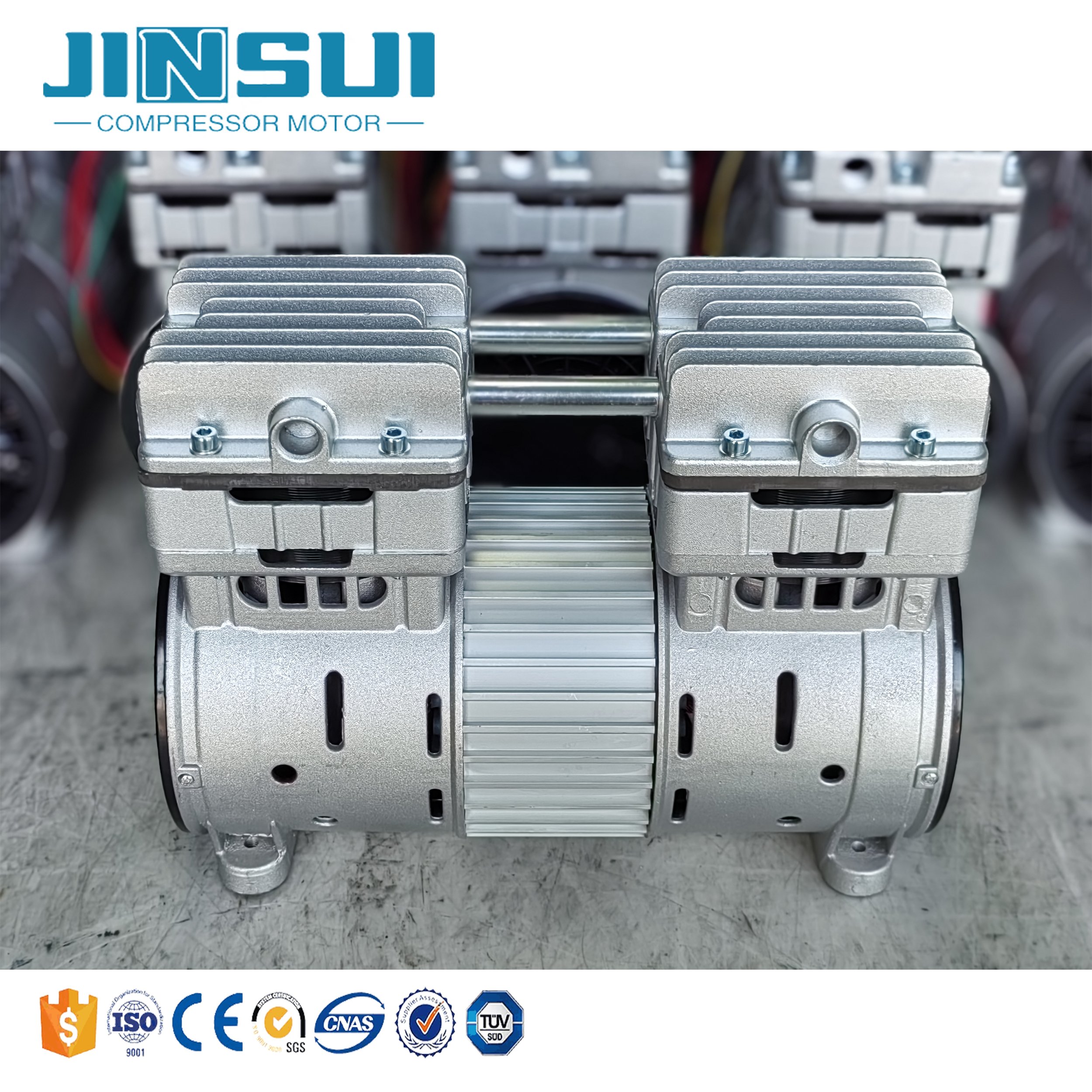 220V 750W/1HP Air Compressor 8 Bar High Flow Rate Piston Compressor Pump