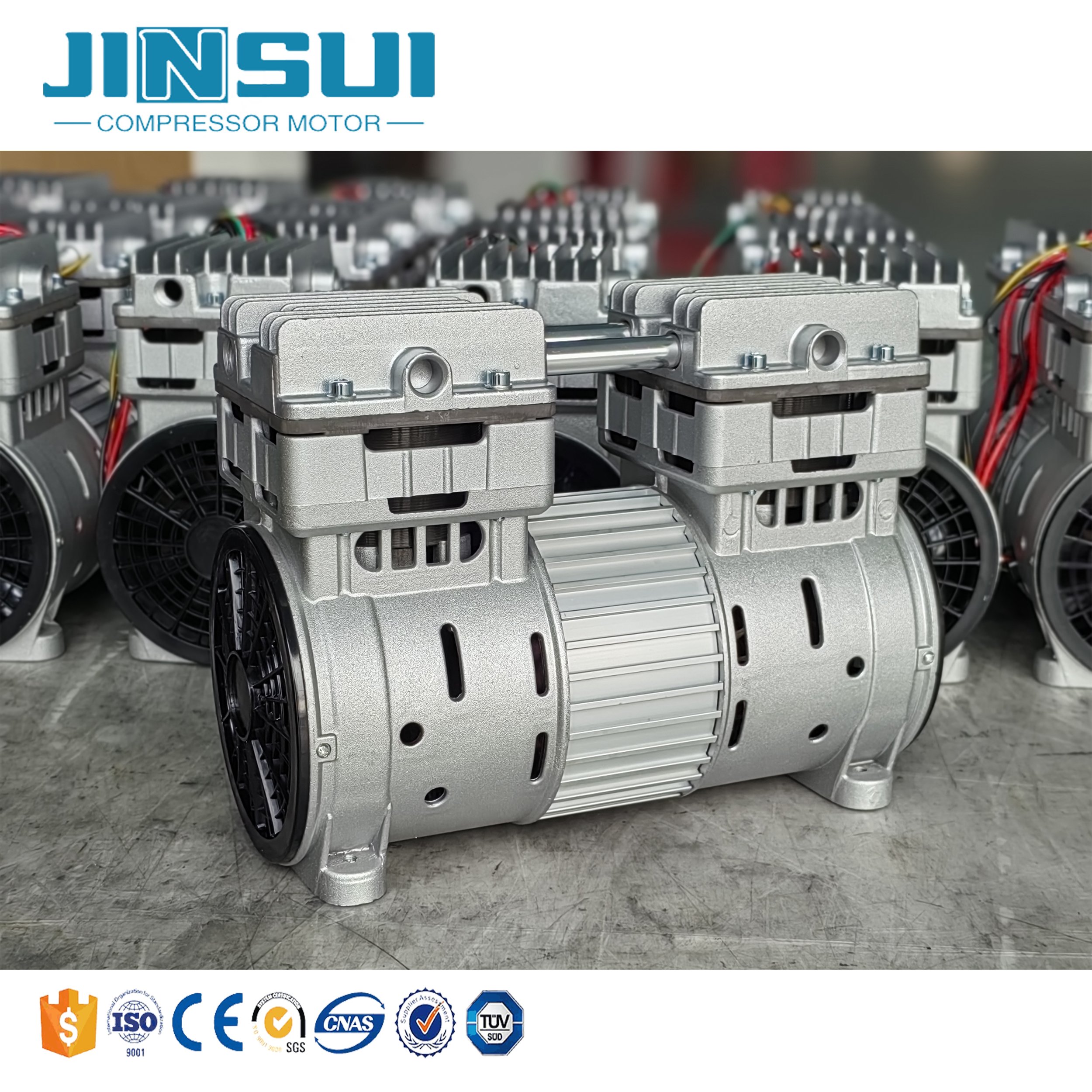 220V 750W/1HP Air Compressor 8 Bar High Flow Rate Piston Compressor Pump