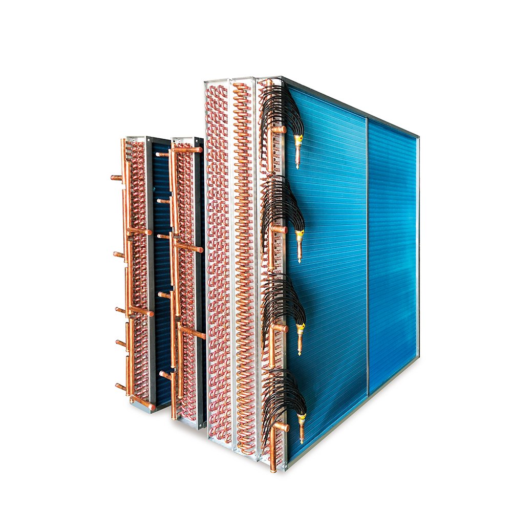 OEM Evaporator Condenser Heat Exchanger for air Conditioning Industries Aluminium Fin and Copper Tube