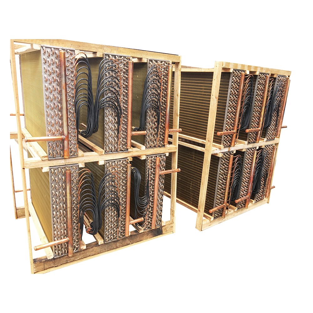 OEM Evaporator Condenser Heat Exchanger for air Conditioning Industries Aluminium Fin and Copper Tube