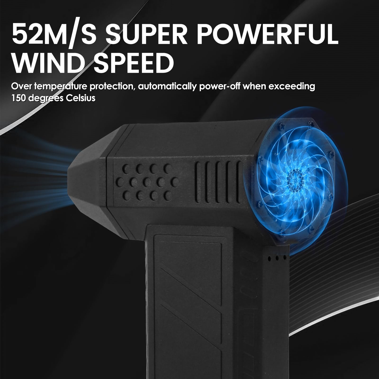 High-Power Dry Snow Dust Air Blower for House Clean Turbo Fan for Efficient Cleaning Blowing Turbo Drying for Cars