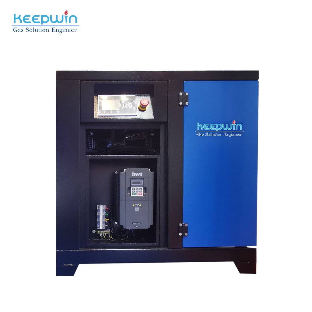 Chinese Supplier Oil Free 55kw 75hp SLM-55 Permanent Magnet Frequency Screw Air Compressor