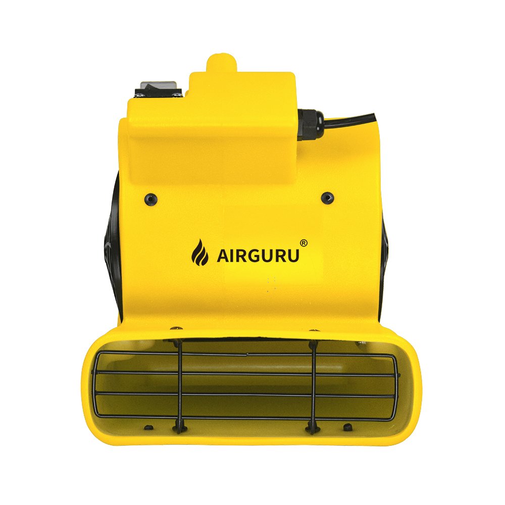 Airguru Wholesale 1/12Hp Durable Lightweight Air Mover 300Cfm Carpet Dryer Blower Floor Fan for Pro Janitorial Cleaner