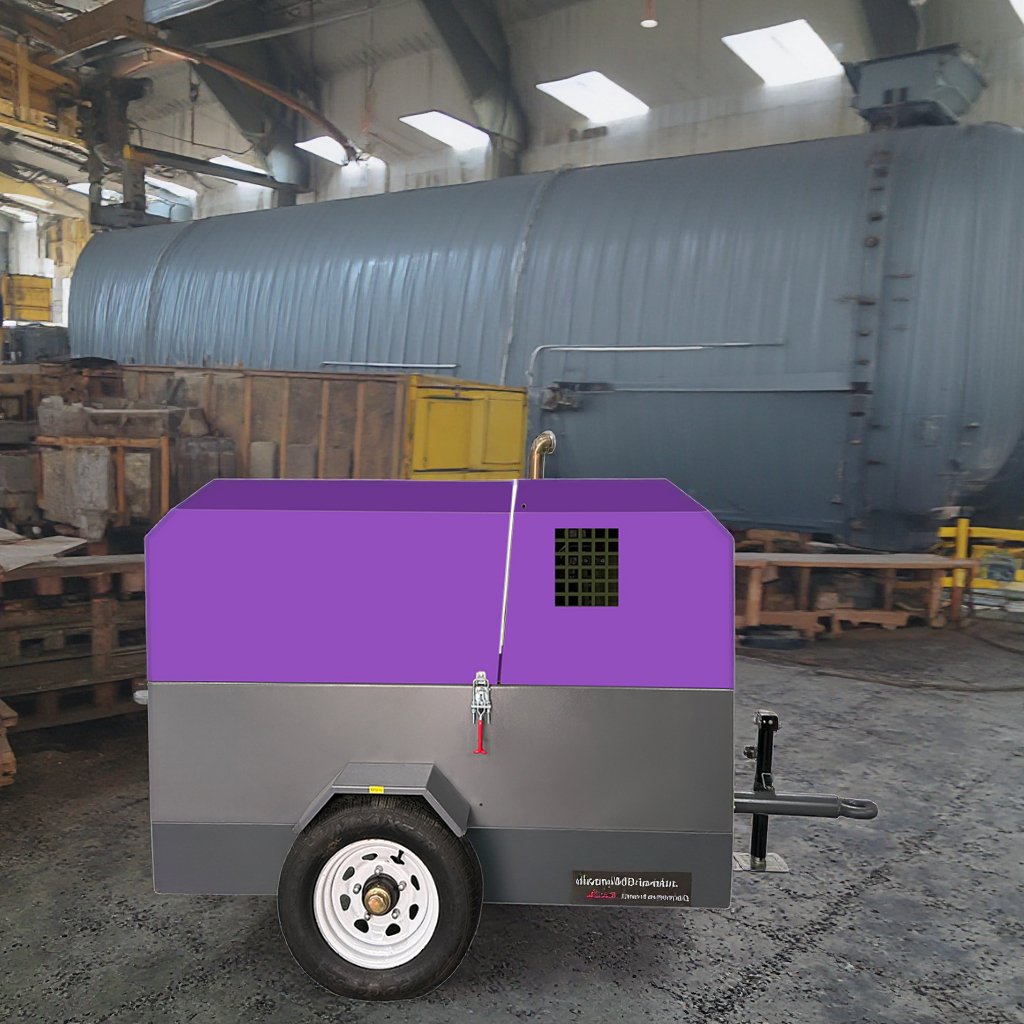 Nanxiang Screw Diesel Air Compressor 55Kw 8Bar 247Cfm Portable Mining Air Compressor Diesel Heavy Duty Diesel Air Compressors