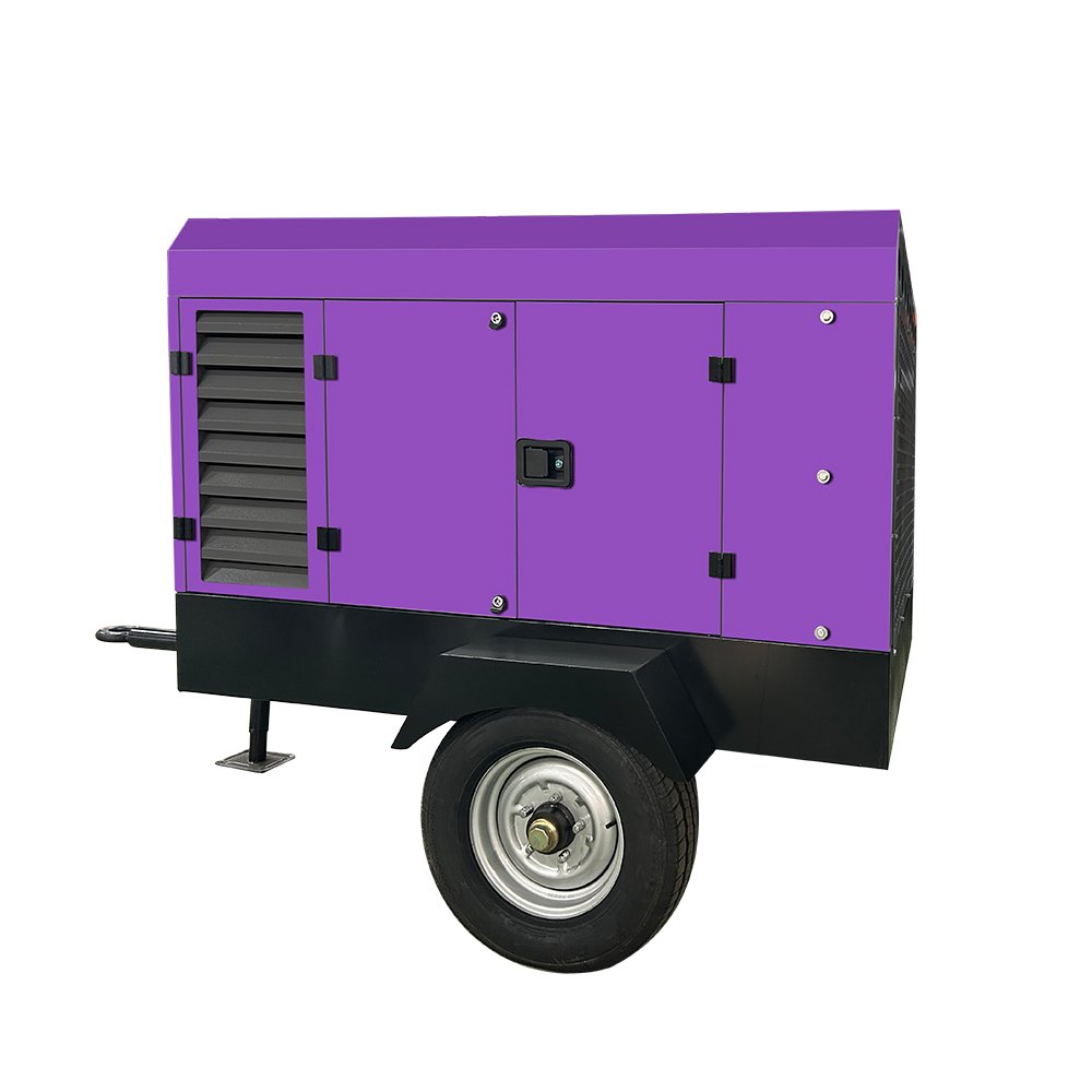 Nanxiang Screw Diesel Air Compressor 55Kw 8Bar 247Cfm Portable Mining Air Compressor Diesel Heavy Duty Diesel Air Compressors
