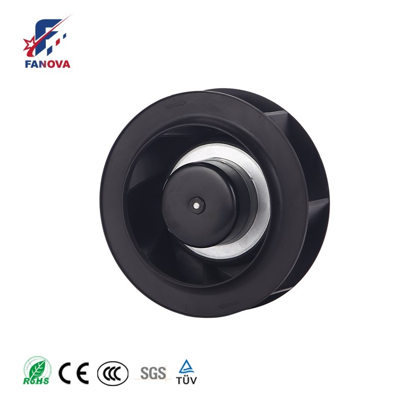 250mm EC Motor 85V 110V Backward Curved Centrifugal Industrial DC Backward Impeller Exhaust Blower Fan