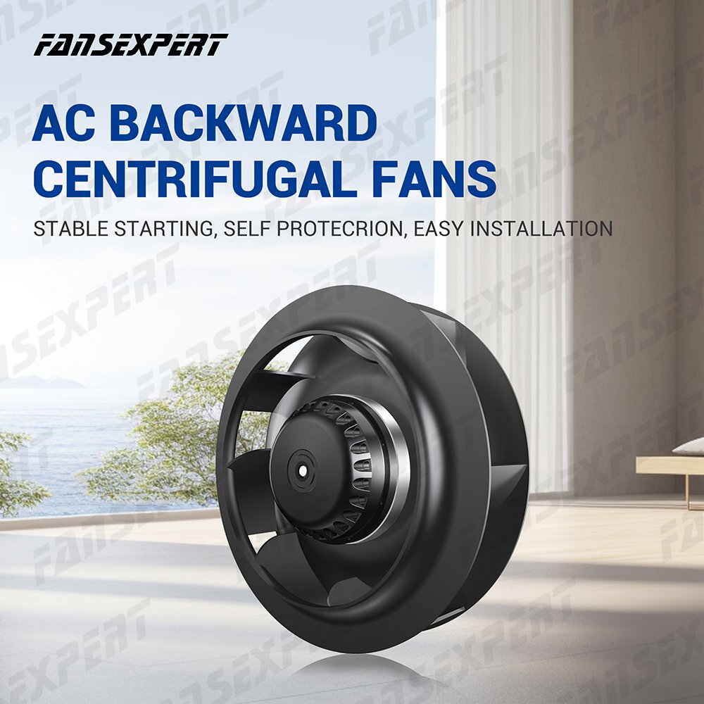 133mm High-speed AC Backward Centrifugal Fan, High-quality and Low-noise 230V 3070RPM Blower Fan, Cooling Exhaust Fan