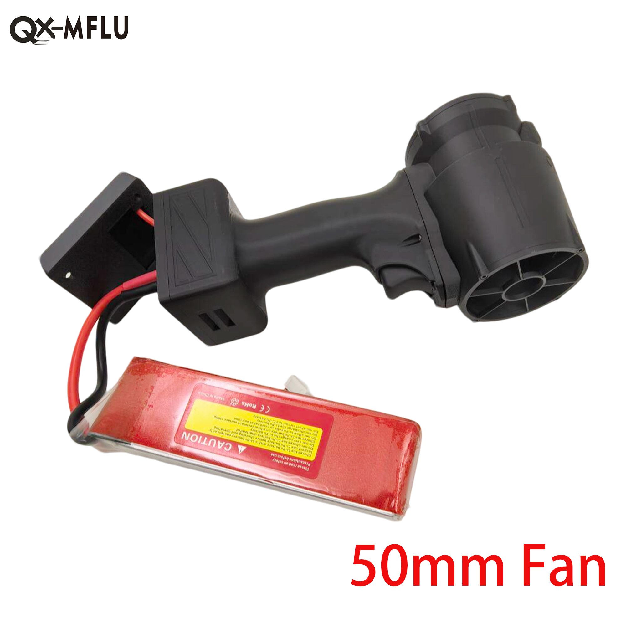 QX-MFLU 50mm Ducted Turbo Jet Fan Powerfull Hair Dryer Violent Fan Water Blowing Snow Dust Removal Industrial Electric Tool