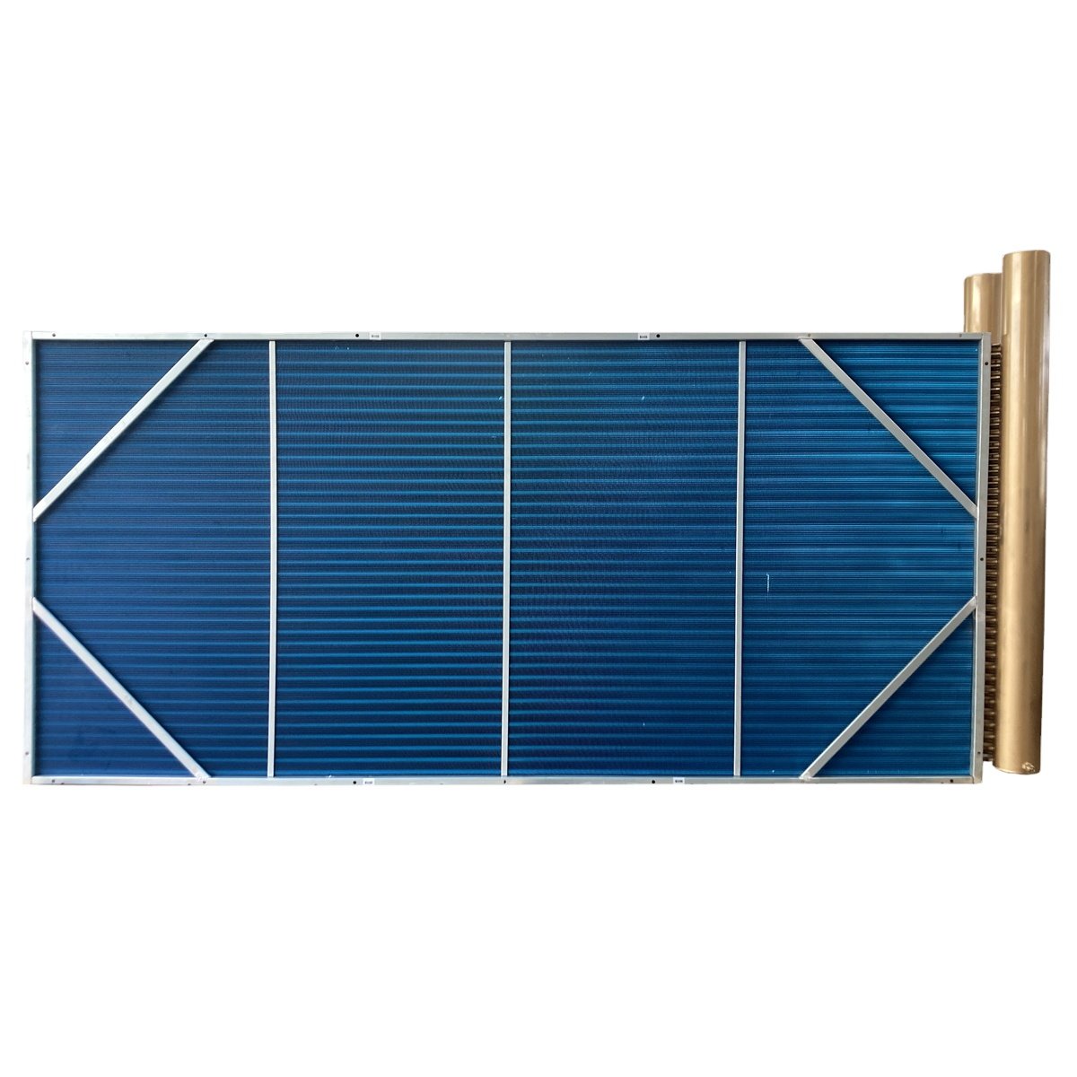 7 Mm 12.7 Mm 15.88 Mm Aluminum Fin Copper Tube Heat Exchanger Air to Water Condensing Unit