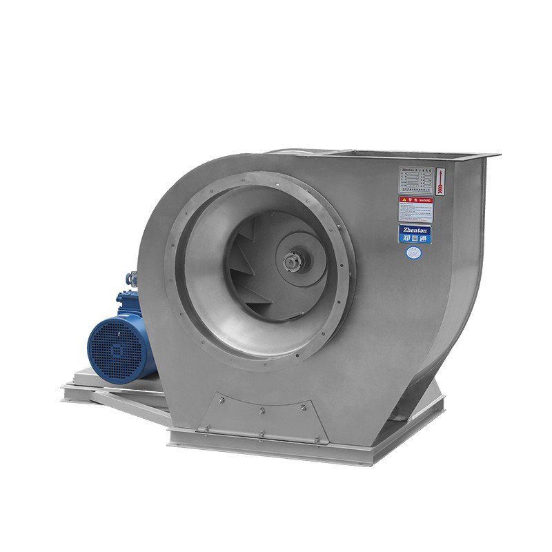 Large Air Volume High Temperature Centrifugal Fan Belt Type Exhaust Equipment 4-72 Stainless Steel FREE Standing AC Blower