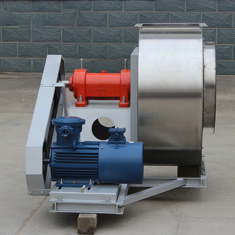 Large Air Volume High Temperature Centrifugal Fan Belt Type Exhaust Equipment 4-72 Stainless Steel FREE Standing AC Blower