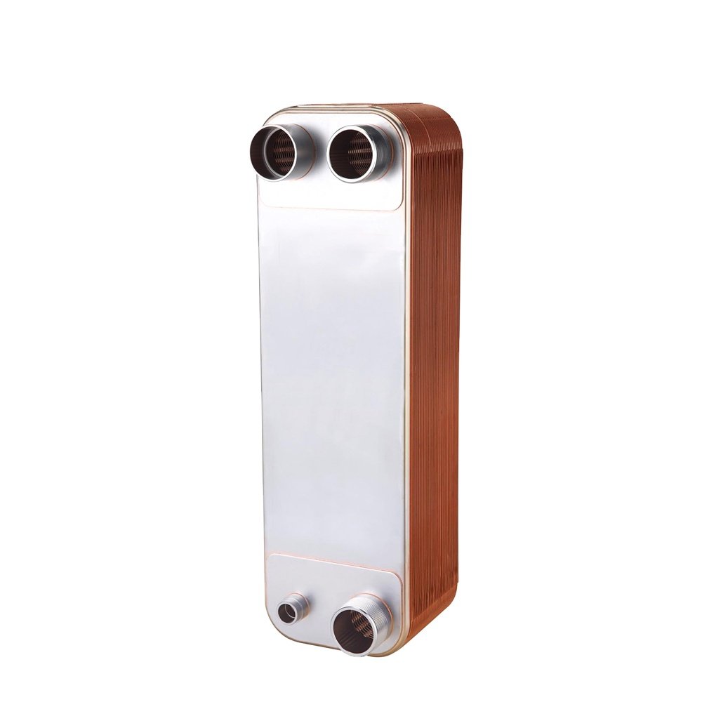 Cold Fluorine Industrial Water Air Conditioning Heat Pump Plate Evaporation Stainless Steel Copper Brazed Plate Heat Exchaners