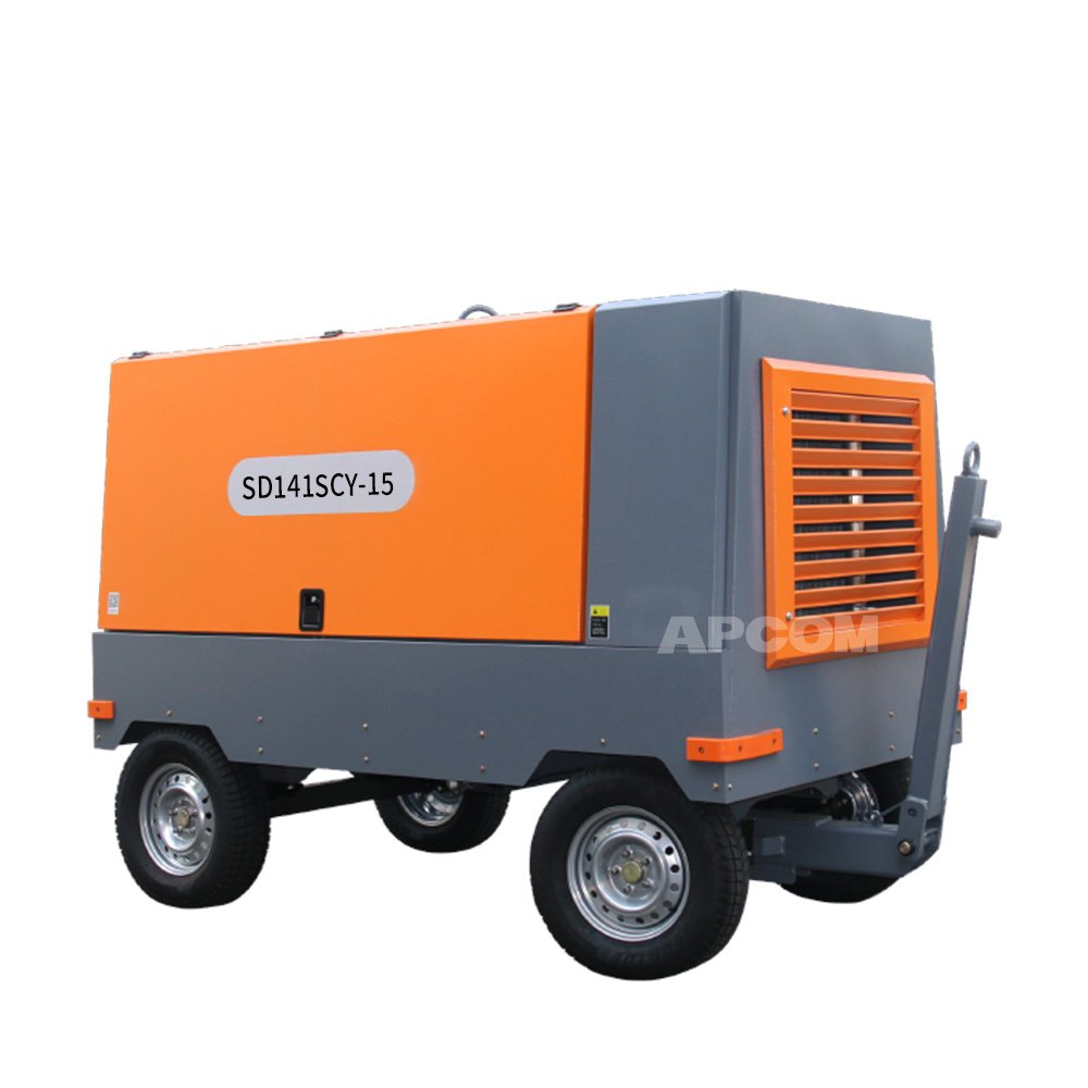 10bar 350cfm Cummins diesel Compressors Mining 145psi air Screw Compresor 92kw 10m3/min diesel Compressor air Air-compressor