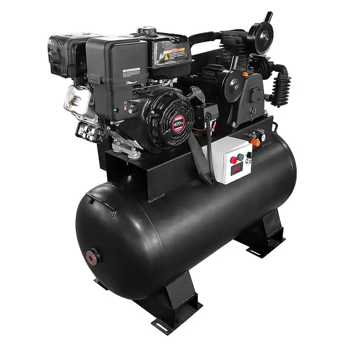 Factory Price Oil Lubricated 9hp 12.5bar Piston Industrial Portable Petrol Gasoline Engine air Compressor