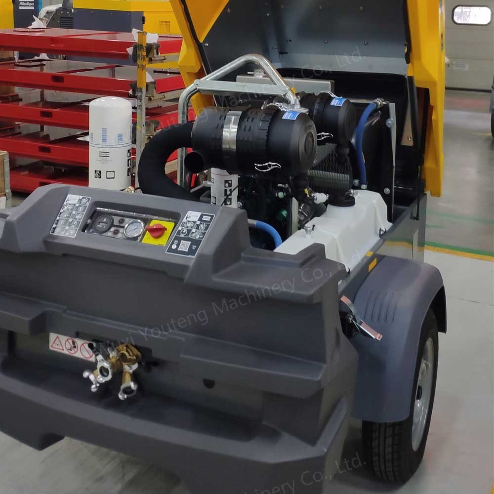 Original Atlas Copco XAS88 XATS350 XRHS650 Portable diesel Screw Air Compressor for Construction Work Use