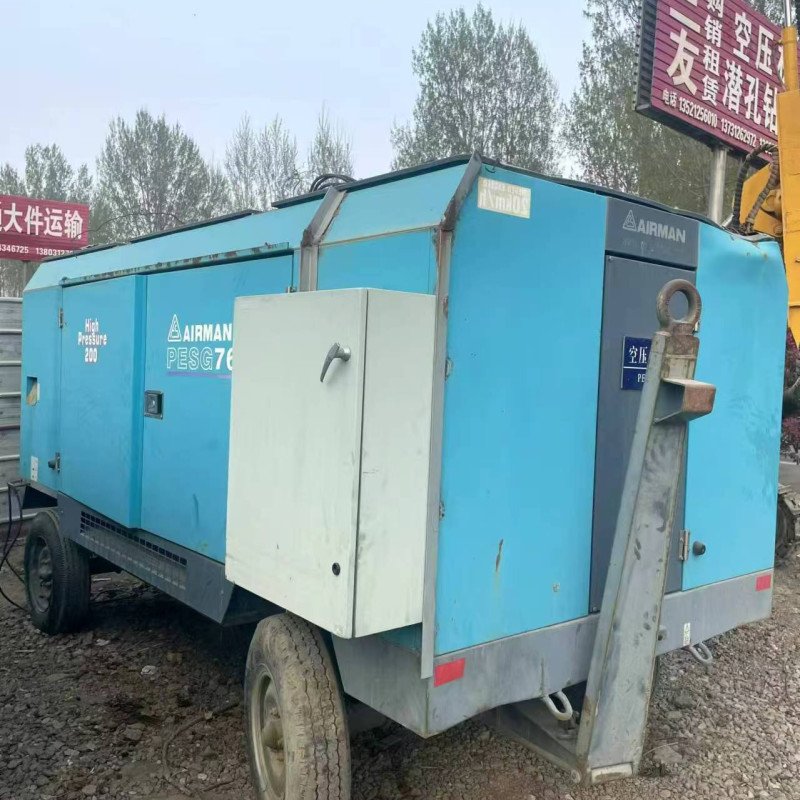 Used PESG760 Airman 14bar diesel Engine Second Hand Good Condition Cheaper air Compressor diesel
