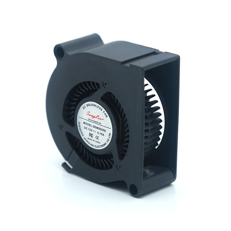 5020 6500rpm Small DC Blower Fan 5V 12V High Speed Air Blower 50*50*20mm for Stage Lamp