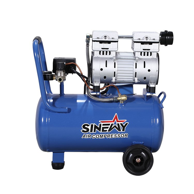 Sinewy 24Ltr 750W 1Hp Small Portable Spray Paint Machine Air Compressors Piston Oil Free Compressor