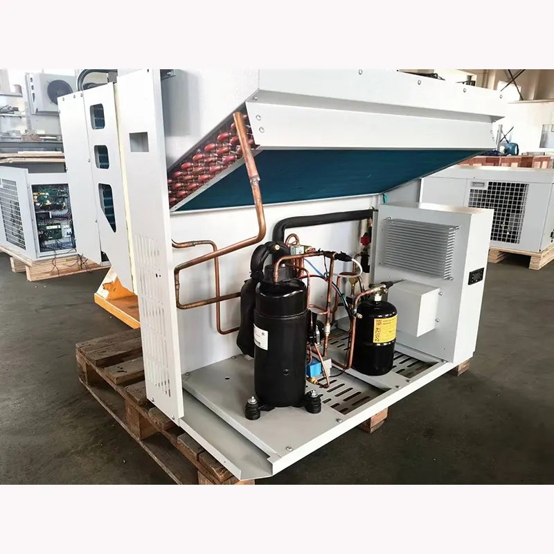 Air Cooler 1.5HP Condensing Unit Small Van Refrigeration Unit 220V Compressor Wall-mounted Monoblock for Cooling Freezer