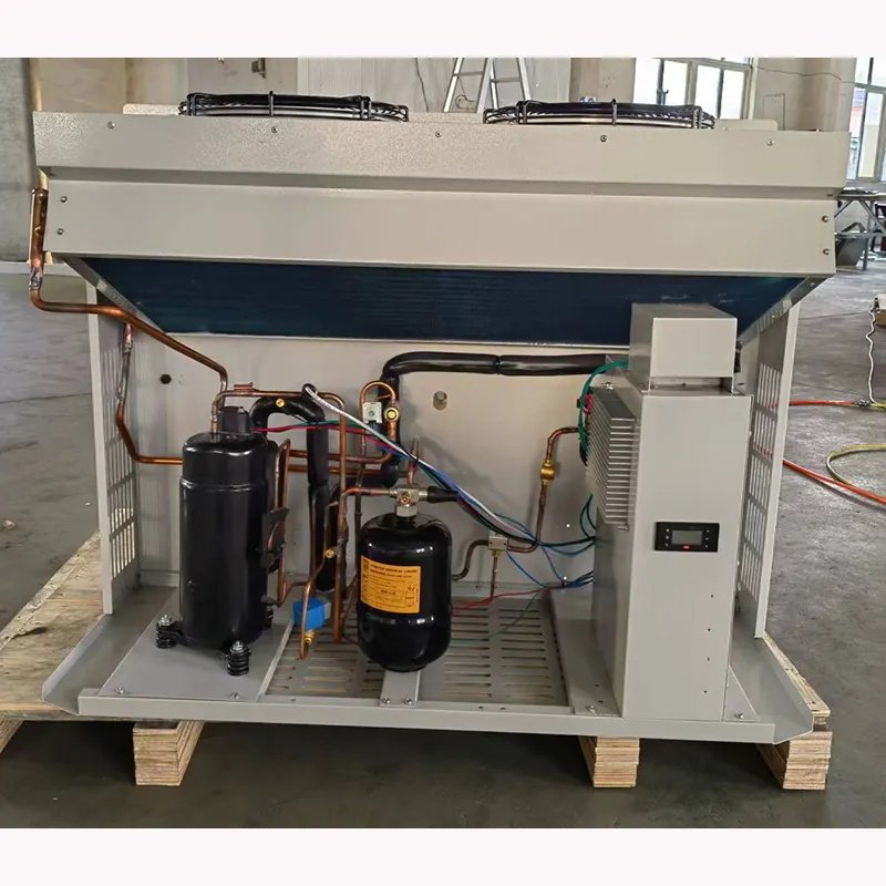 Air Cooler 1.5HP Condensing Unit Small Van Refrigeration Unit 220V Compressor Wall-mounted Monoblock for Cooling Freezer