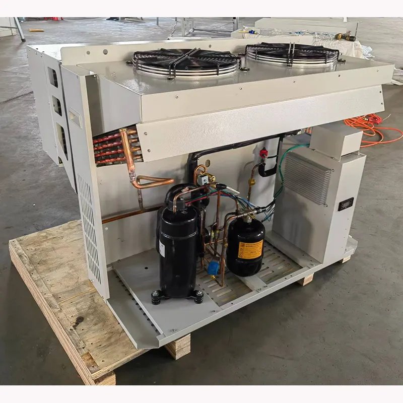 Air Cooler 1.5HP Condensing Unit Small Van Refrigeration Unit 220V Compressor Wall-mounted Monoblock for Cooling Freezer