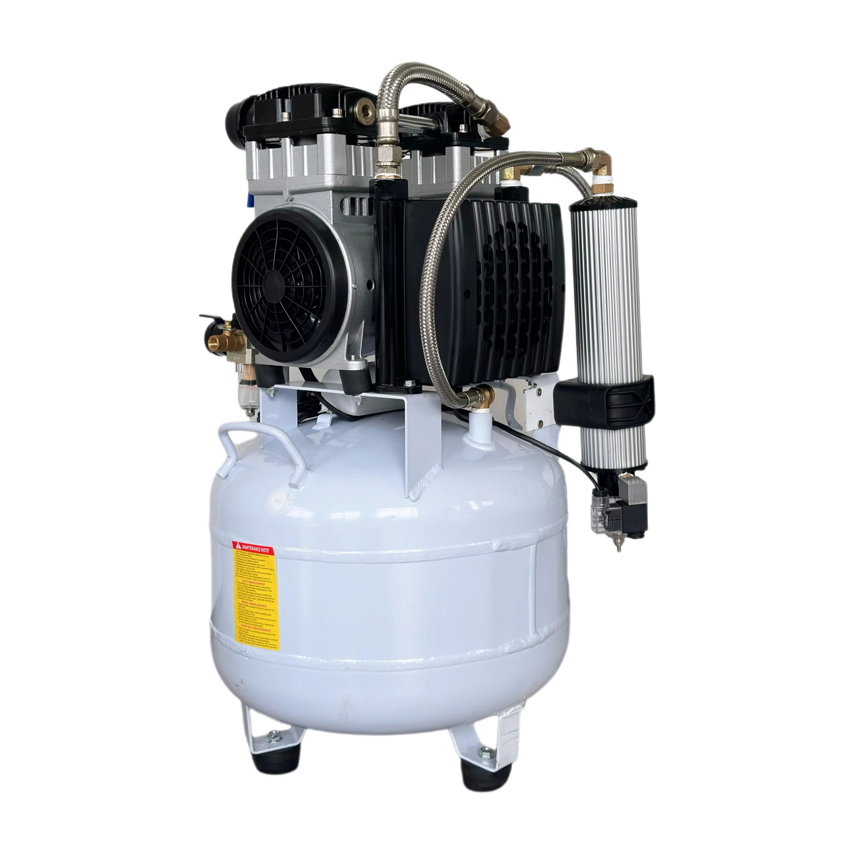 Low Noise Silent Aircompressor Oilless Screw Air Compressor Medical Oil Free Air Compressor 4kw 5kw 6kw 7.5kw